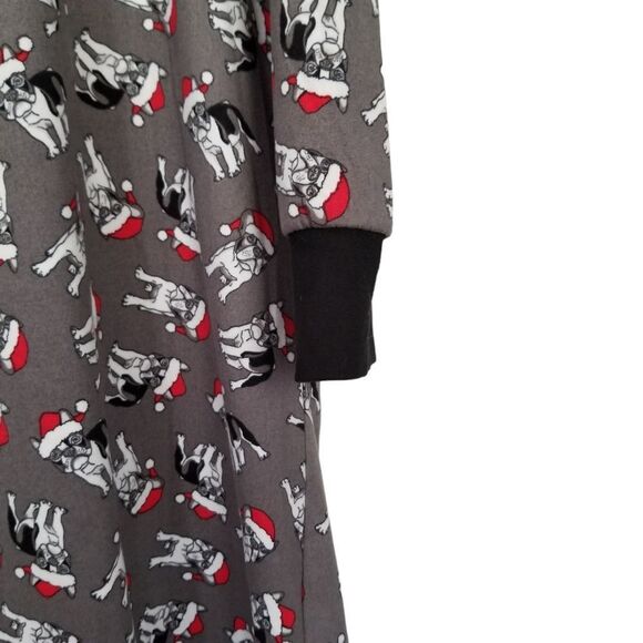 Rene Rofe Holiday Puppy Pajama Black Red Gray Size Medium Super Soft NWOT 8 0305 - Picture 3 of 7